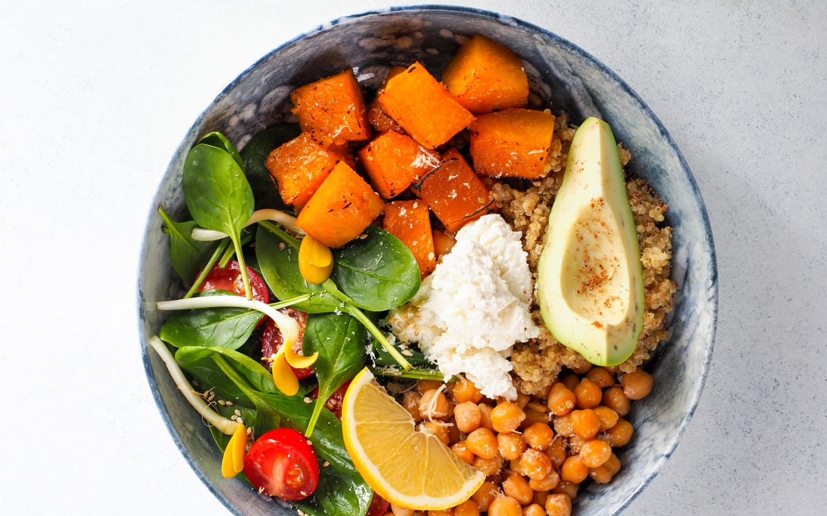 Bean, Greens, and Grain Bowl recipe